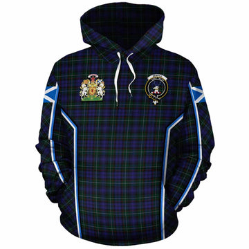 Sempill (Semple) Tartan Crest Cotton Hoodie Scotland Coat of Arm Flag Style - Tartan Vibes Clothing