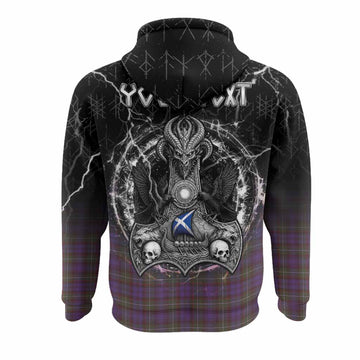 Sempill (Semple) Tartan Crest Hoodie Celtic Odin's Raven Legacy