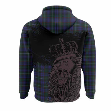 Sempill (Semple) Tartan Crest Hoodie Crowned Lion Heritage Style