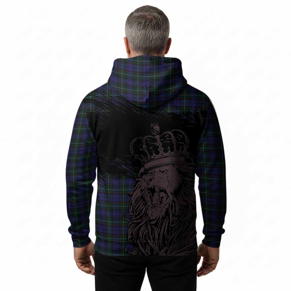 Sempill (Semple) Tartan Crest Hoodie Crowned Lion Heritage Style