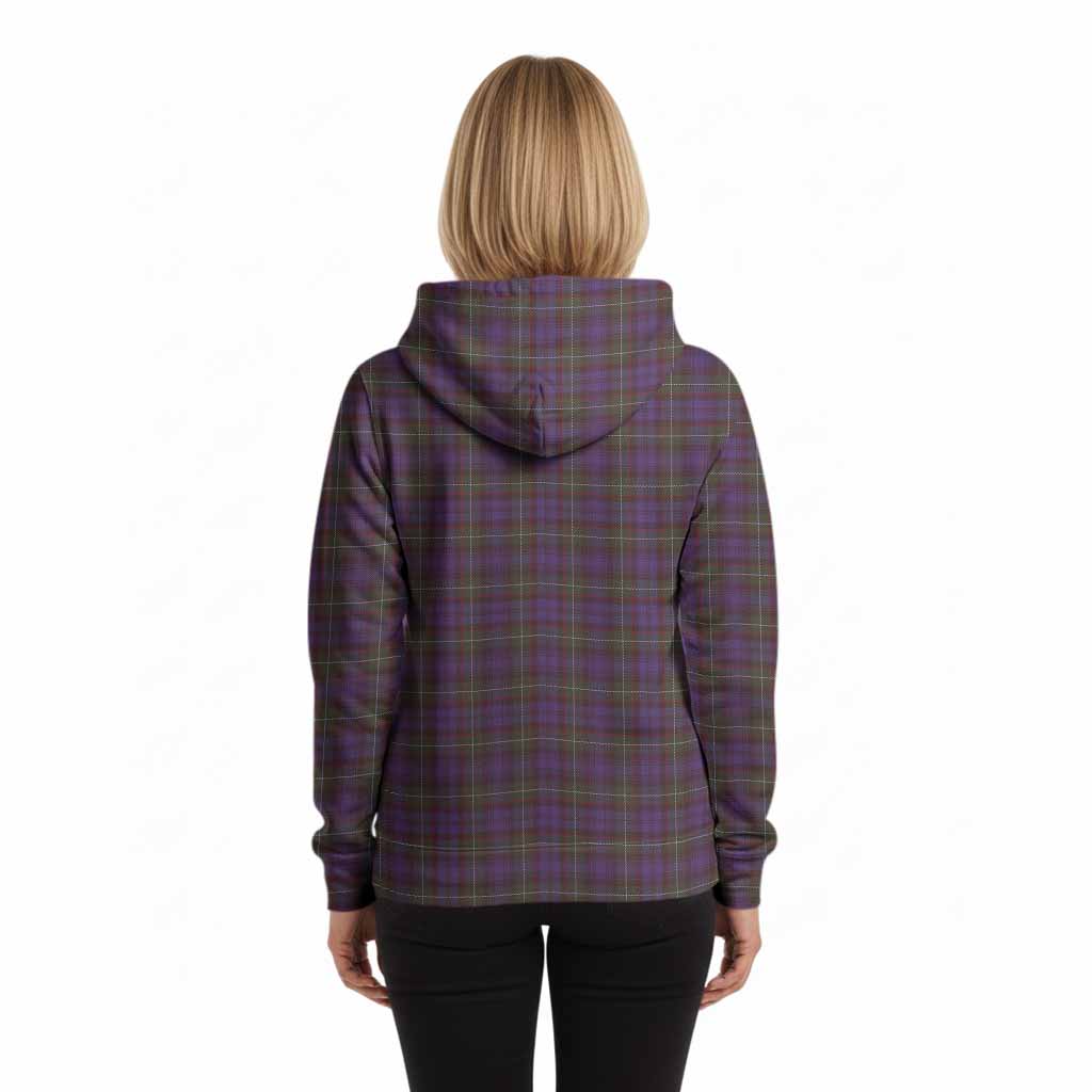 Sempill (Semple) Tartan Crest Hoodie Ferocious Lion Style