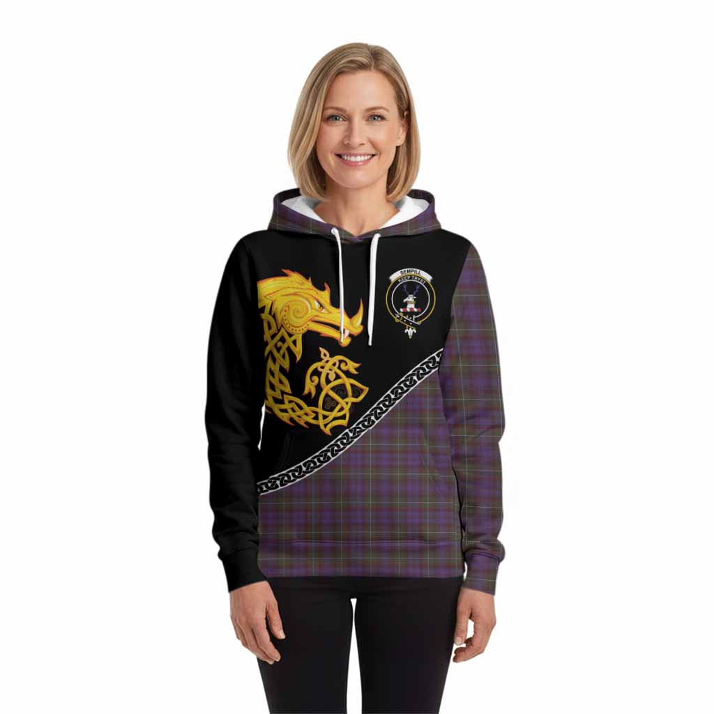 Sempill (Semple) Tartan Crest Hoodie Legendary Dragon Knot Half Style