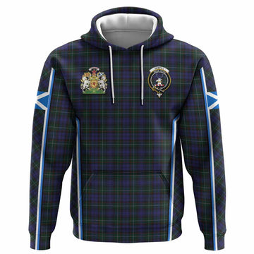 Sempill (Semple) Tartan Crest Hoodie Scotland Coat of Arm Flag Style