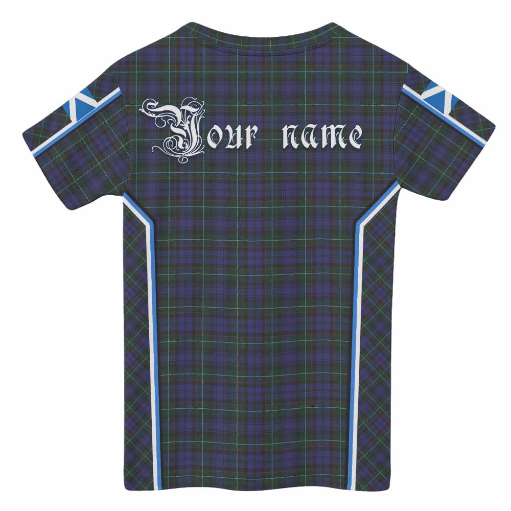 Sempill (Semple) Tartan Crest Kid T-shirt Scotland Coat of Arm Flag Style - Tartan Vibes Clothing