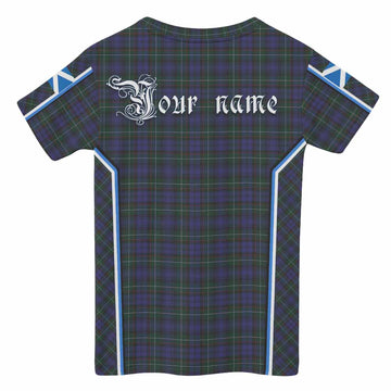 Sempill (Semple) Tartan Crest Kid T-shirt Scotland Coat of Arm Flag Style