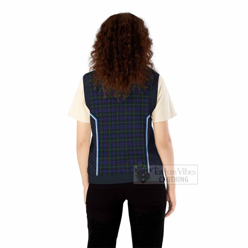 Sempill (Semple) Tartan Crest Knitted V-Neck Vest Scotland Coat of Arm Flag Style - Tartan Vibes Clothing
