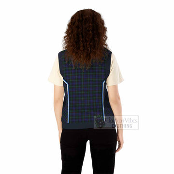 Sempill (Semple) Tartan Crest Knitted V-Neck Vest Scotland Coat of Arm Flag Style