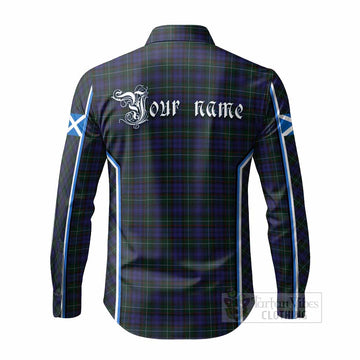 Sempill (Semple) Tartan Crest Long Sleeve Button Shirts Scotland Coat of Arm Flag Style
