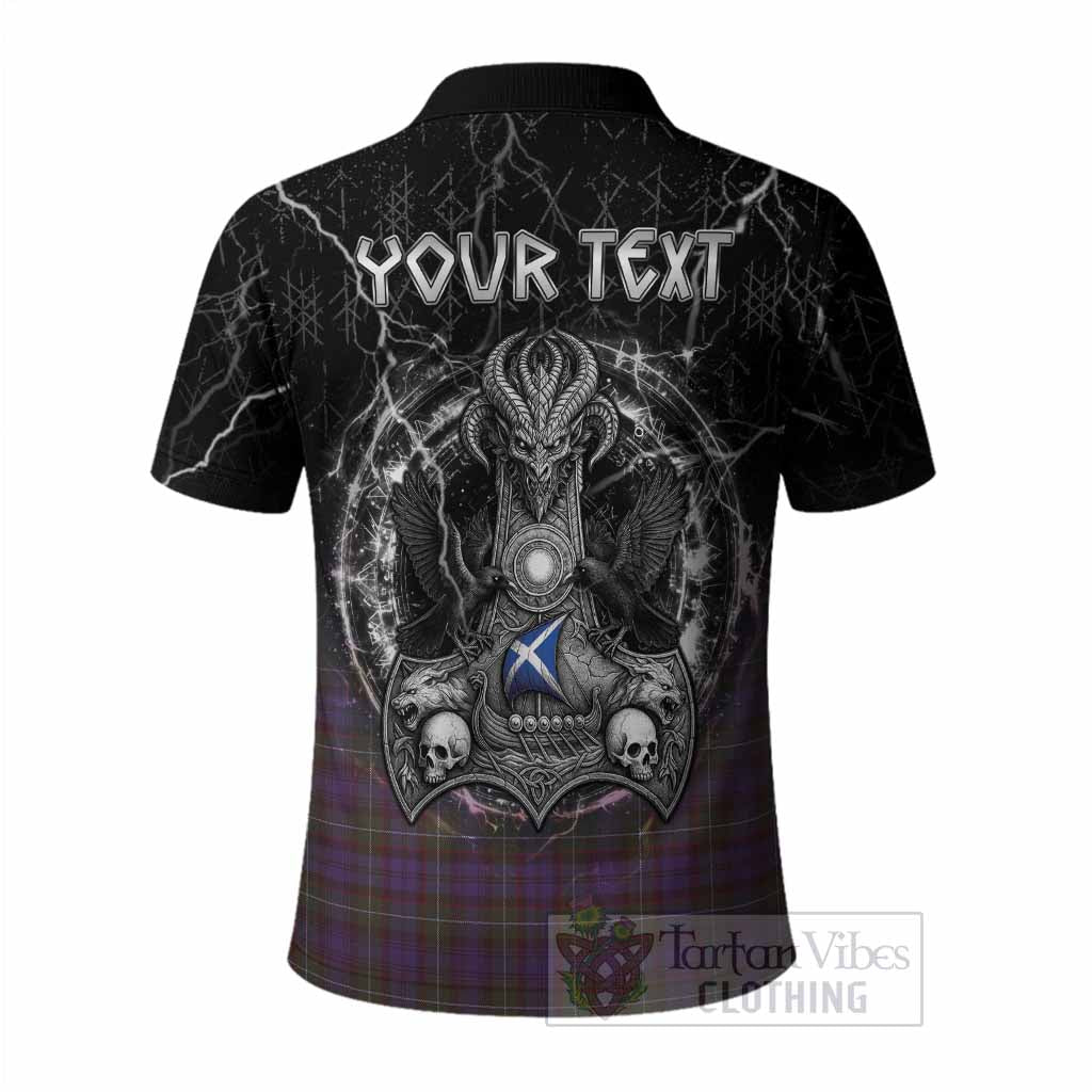 Sempill (Semple) Tartan Crest Polo Shirt Celtic Odin's Raven Legacy