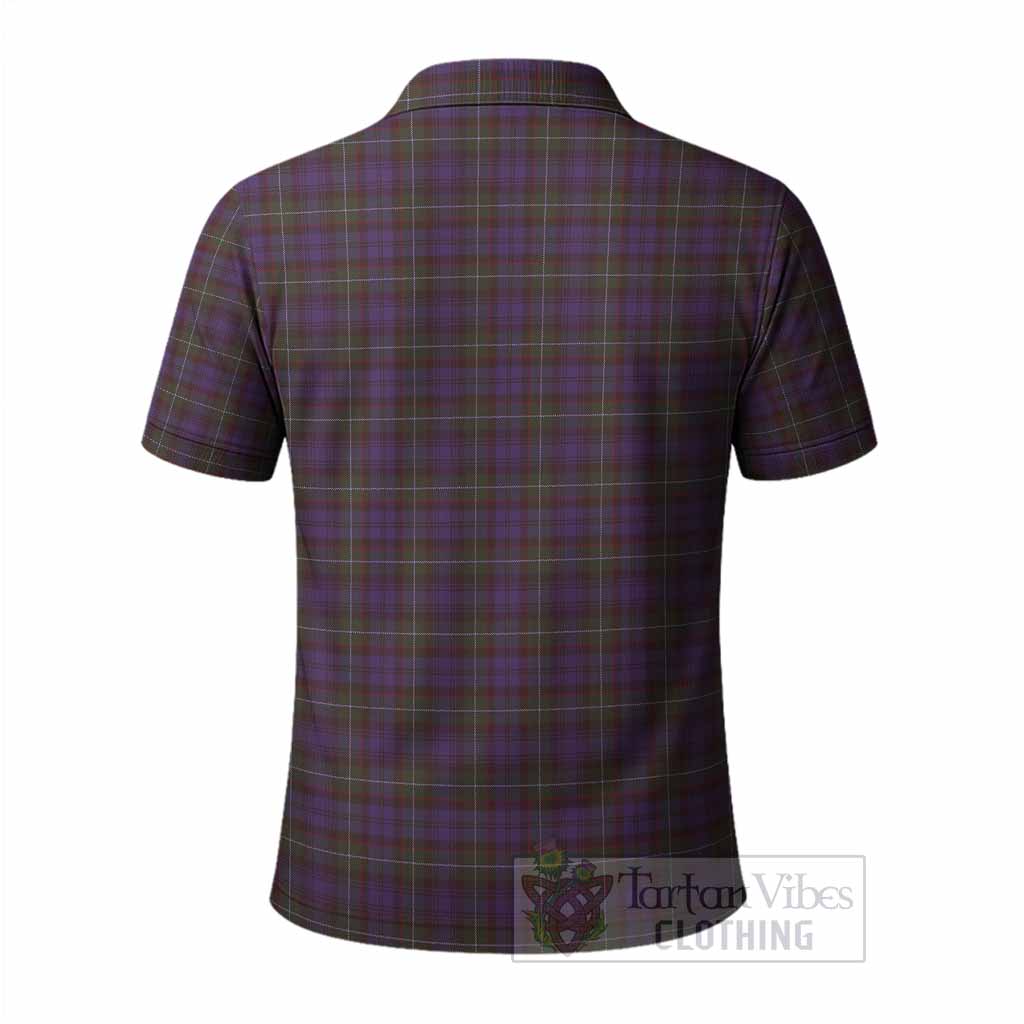 Sempill (Semple) Tartan Crest Polo Shirt Ferocious Lion Style