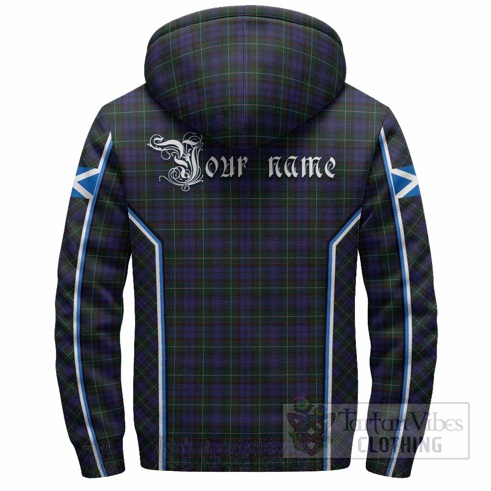 Sempill (Semple) Tartan Crest Sherpa Hoodie Scotland Coat of Arm Flag Style - Tartan Vibes Clothing
