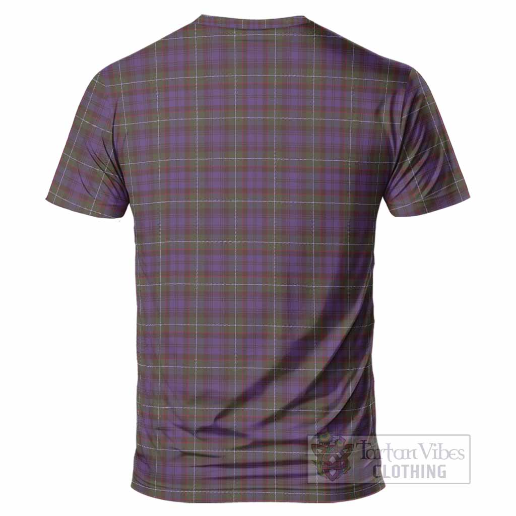 Sempill (Semple) Tartan Crest T-Shirt Ferocious Lion Style