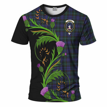 Sempill (Semple) Tartan Crest T-Shirt Scottish Thistle Pride Heritage Art
