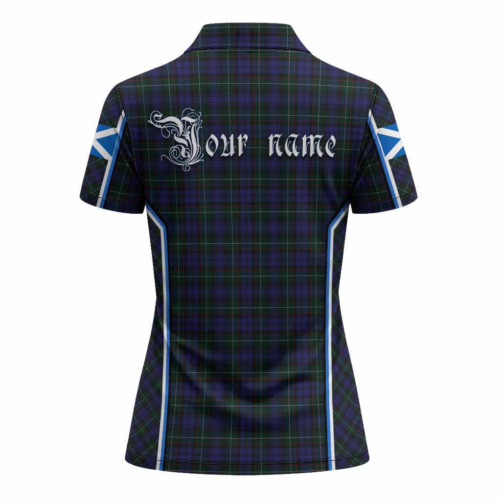 Sempill (Semple) Tartan Crest Women's Polo Shirt Scotland Coat of Arm Flag Style - Tartan Vibes Clothing