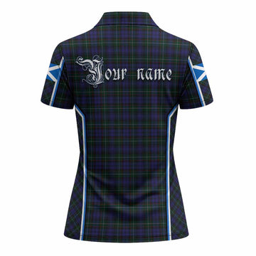 Sempill (Semple) Tartan Crest Women's Polo Shirt Scotland Coat of Arm Flag Style