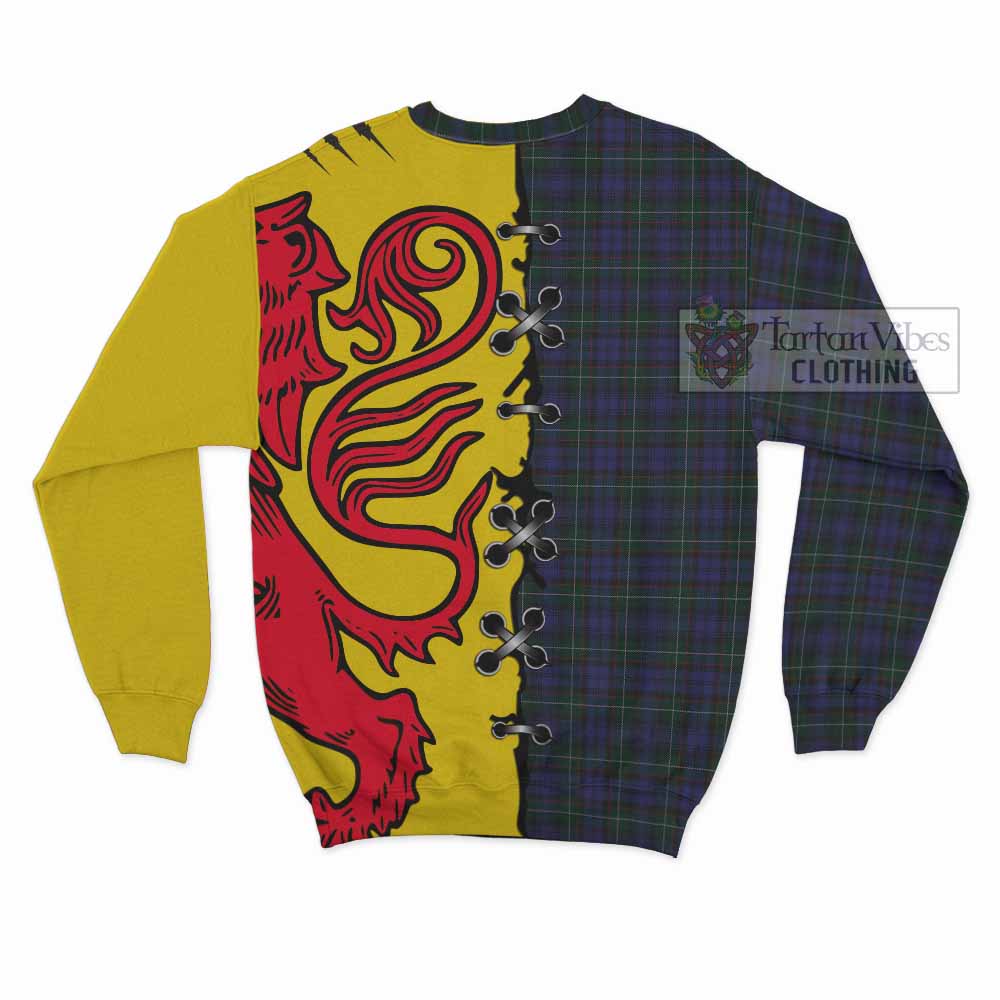Sempill (Semple) Tartan Family Crest Sweatshirt Lion Rampant Honor - Tartan Vibes Clothing