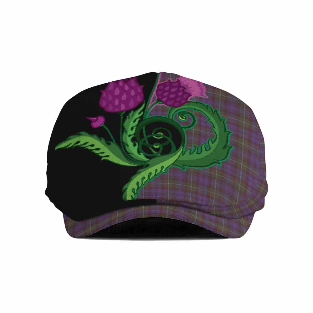 Sempill (Semple) Tartan Flat Cap, Jeff Cap Traditional Scottish Thistle