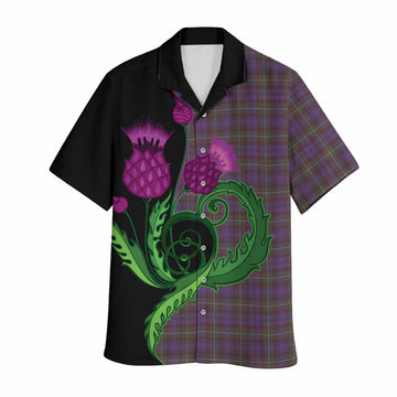 Sempill (Semple) Tartan Hawaiian Shirt Traditional Scottish Thistle