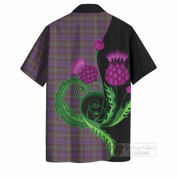 Sempill (Semple) Tartan Hawaiian Shirt Traditional Scottish Thistle
