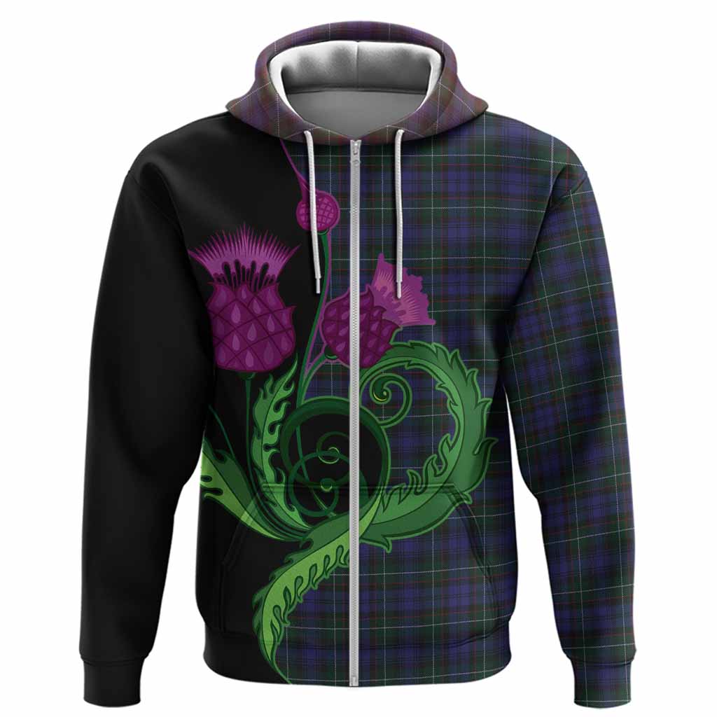 Sempill (Semple) Tartan Hoodie Traditional Scottish Thistle