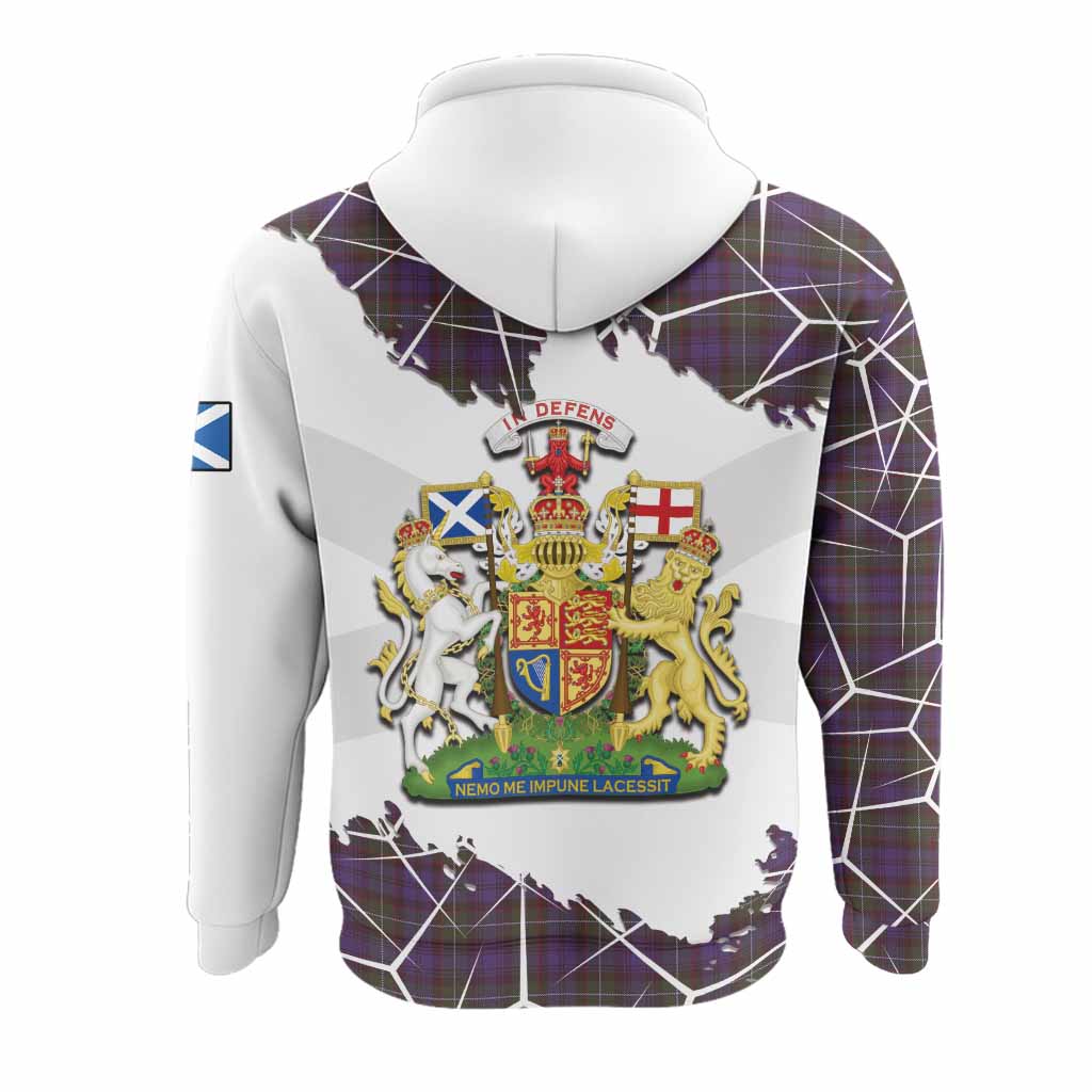 Sempill (Semple) Tartan Hoodie with Family Crest and Lion Rampant Grunge Style