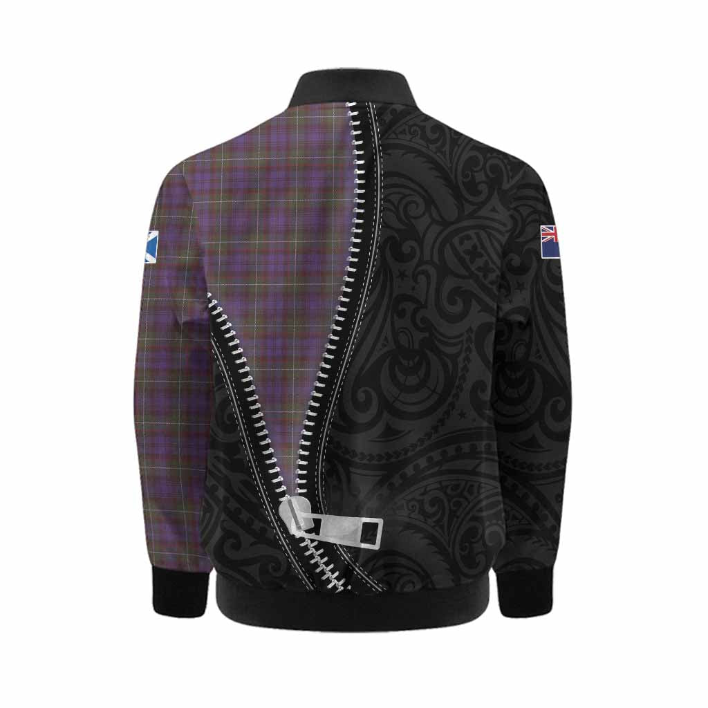 Sempill (Semple) Tartan Kid Bomber Jacket New Zealand Pattern Unique Zipper Stylized