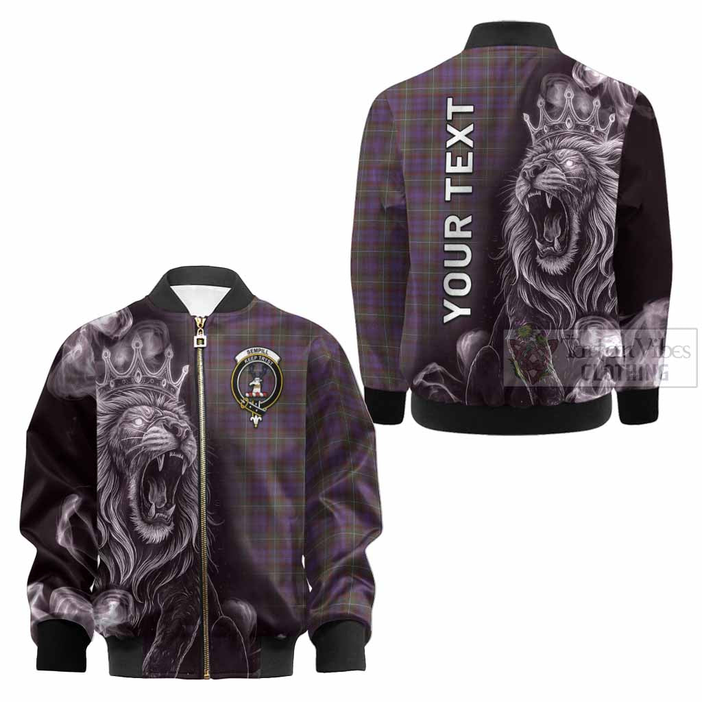 Sempill (Semple) Tartan Kid Bomber Jacket Roaring Lion Heritage