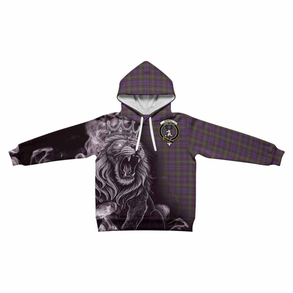 Sempill (Semple) Tartan Kid Hoodie Roaring Lion Heritage