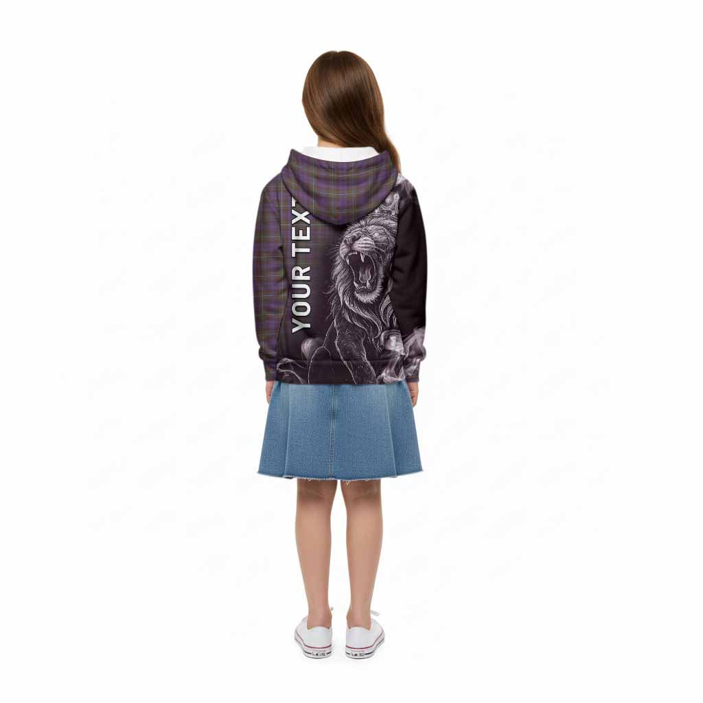 Sempill (Semple) Tartan Kid Hoodie Roaring Lion Heritage