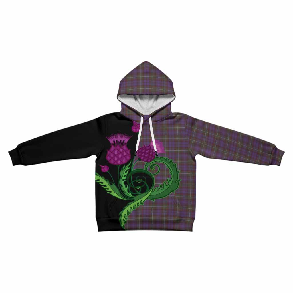 Sempill (Semple) Tartan Kid Hoodie Traditional Scottish Thistle