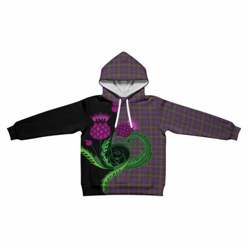 Sempill (Semple) Tartan Kid Hoodie Traditional Scottish Thistle