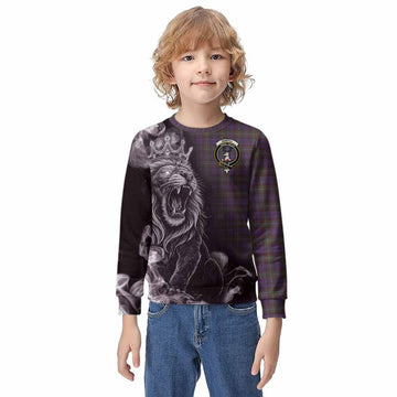 Sempill (Semple) Tartan Kid Knitted Sweatshirt Roaring Lion Heritage