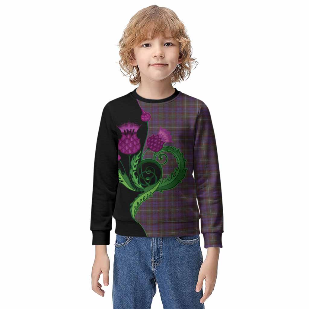 Sempill (Semple) Tartan Kid Knitted Sweatshirt Traditional Scottish Thistle