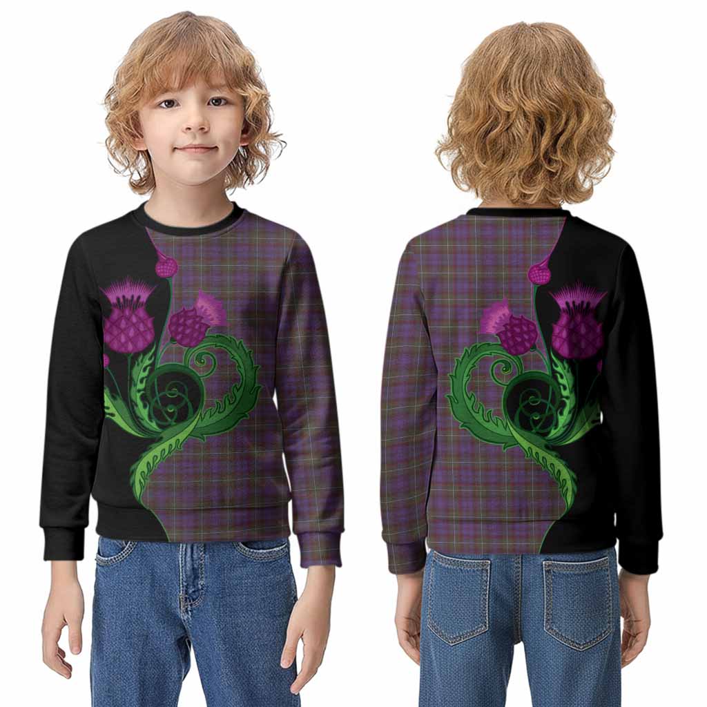Sempill (Semple) Tartan Kid Knitted Sweatshirt Traditional Scottish Thistle