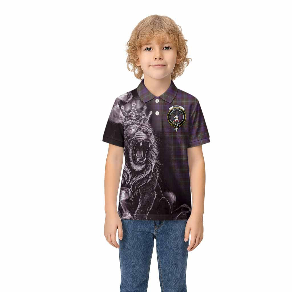 Sempill (Semple) Tartan Kid Polo Shirt Roaring Lion Heritage