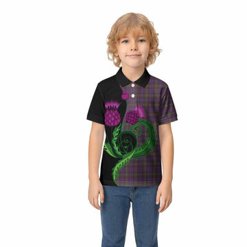 Sempill (Semple) Tartan Kid Polo Shirt Traditional Scottish Thistle