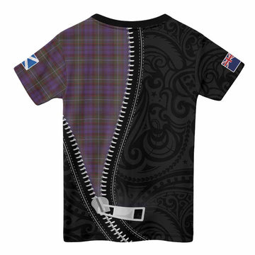 Sempill (Semple) Tartan Kid T-shirt New Zealand Pattern Unique Zipper Stylized