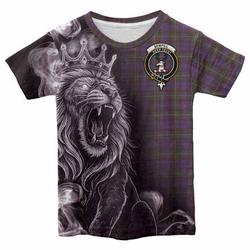 Sempill (Semple) Tartan Kid T-shirt Roaring Lion Heritage