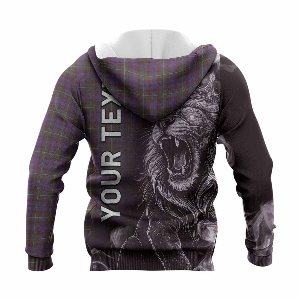 Sempill (Semple) Tartan Knitted Hoodie Roaring Lion Heritage