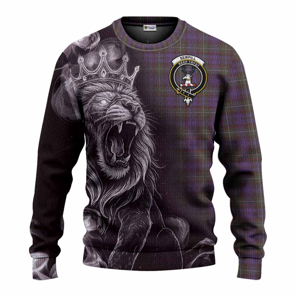 Sempill (Semple) Tartan Knitted Sweater Roaring Lion Heritage
