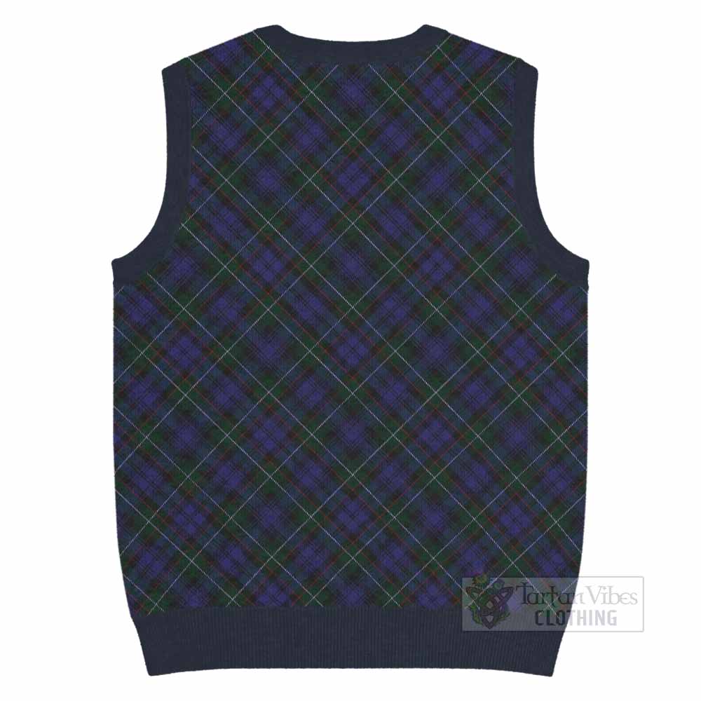 Sempill (Semple) Tartan  Knitted V-Neck Vest Cross Style