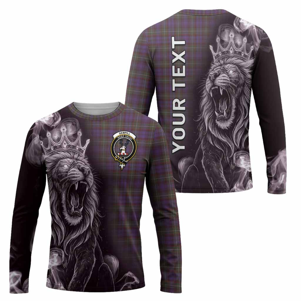 Sempill (Semple) Tartan Long Sleeve T-Shirt Roaring Lion Heritage