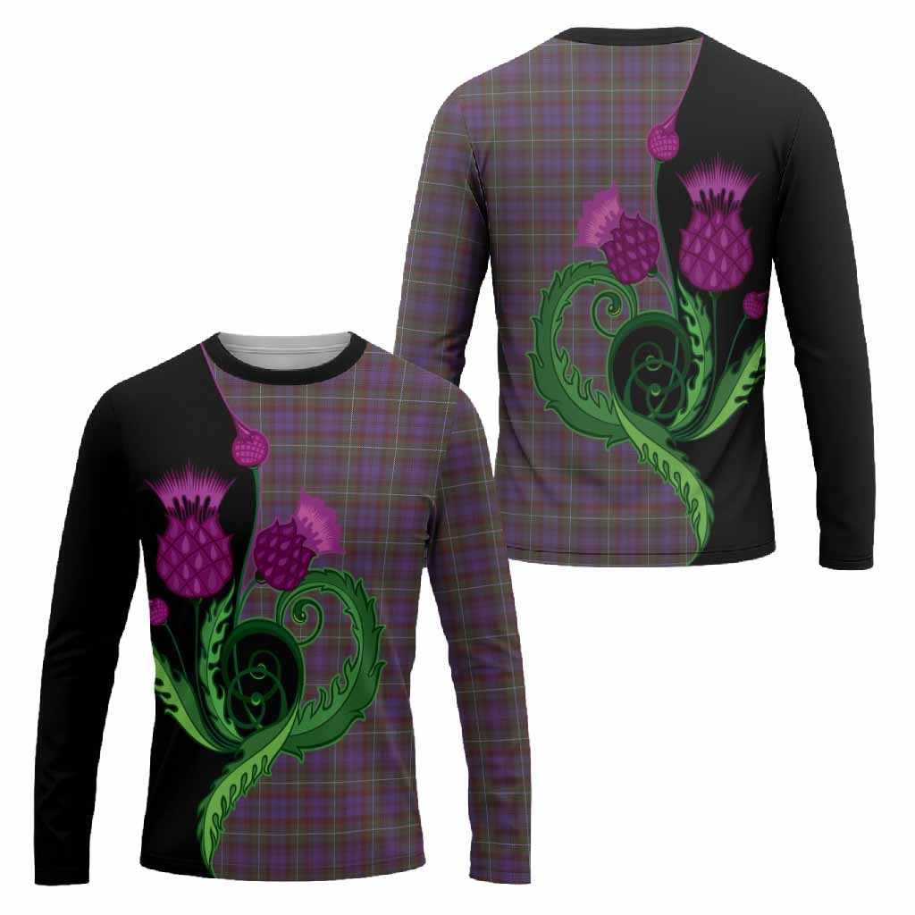 Sempill (Semple) Tartan Long Sleeve T-Shirt Traditional Scottish Thistle
