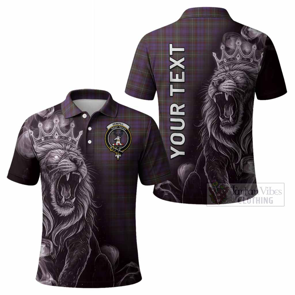 Sempill (Semple) Tartan Polo Shirt Roaring Lion Heritage