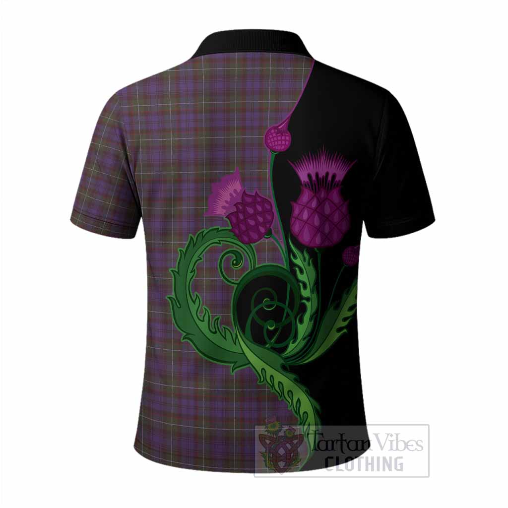 Sempill (Semple) Tartan Polo Shirt Traditional Scottish Thistle