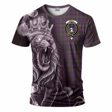 Sempill (Semple) Tartan T-Shirt Roaring Lion Heritage