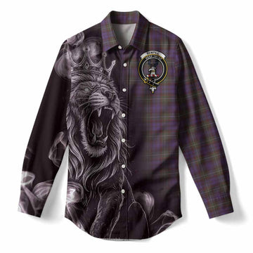 Sempill (Semple) Tartan Women Casual Shirt Roaring Lion Heritage