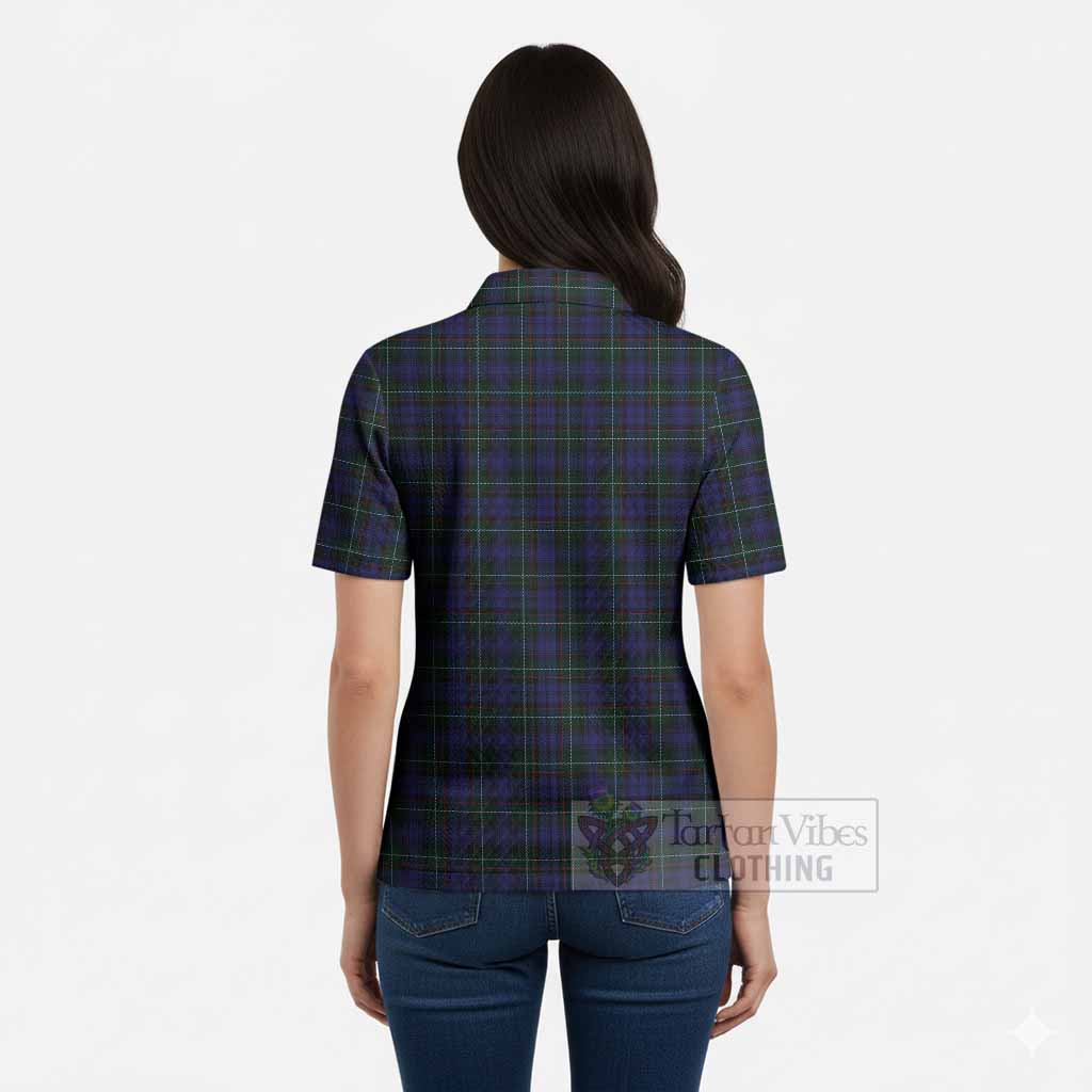 Sempill (Semple) Tartan Women’s Polo Sweater Top with Family Crest