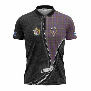Sempill (Semple) Tartan Zipper Polo Shirt New Zealand Pattern Unique Zipper Stylized
