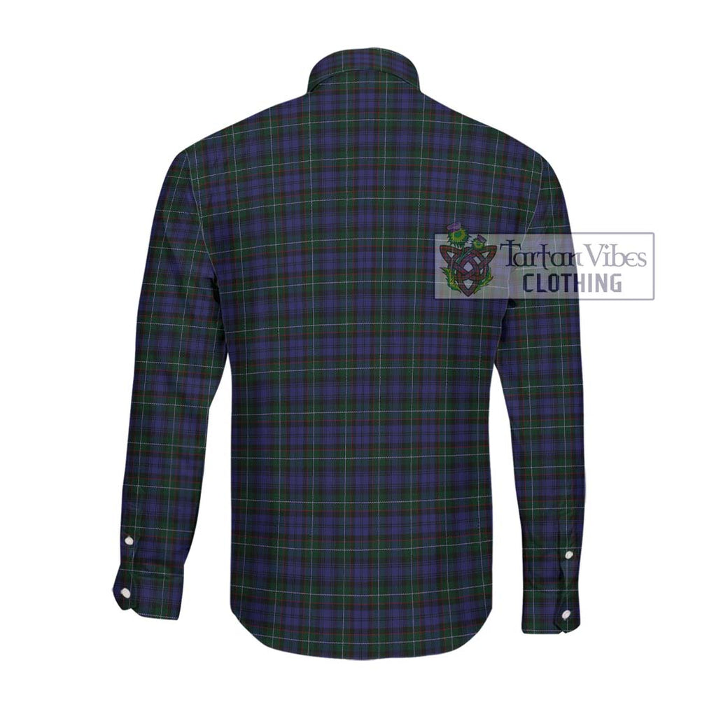 Semple Tartan Long Sleeve Button Shirt with Family Crest DNA In Me Style - Tartanvibesclothing Shop
